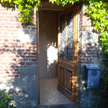 La porte d'entrée du gite
